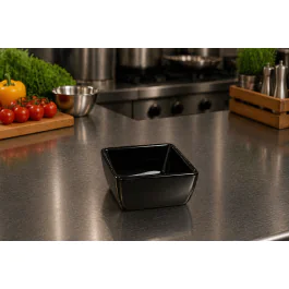 Sauskom - Vierkant - Zwart - Melamine - B 8.5 CM - G-Line