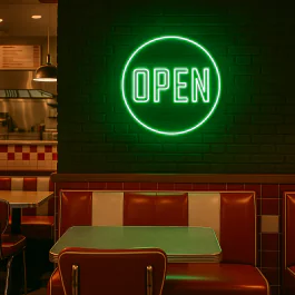 Neon verlichting tekst - Open - LED - RGB Multicolor - G-Line