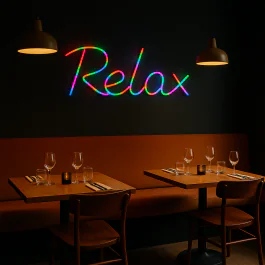 Neon verlichting tekst - Relax - LED - RGB Multicolor - G-Line