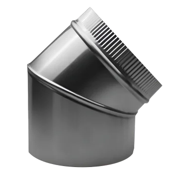 Bocht kanaalwerk - Rond - 45° - Aluminium - G-Line