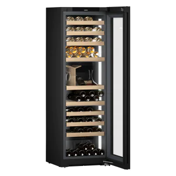 Wijnklimaatkast - Glazen Deur - 357 L - Zwart - RVS - 230V - Vinidor Selection - Liebherr