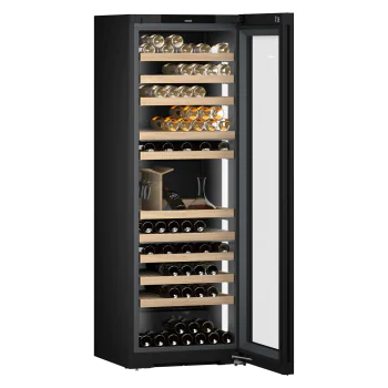 Wijnklimaatkast - Glazen Deur - 561 L - Zwart - RVS - 230V - Vinidor Selection - Liebherr
