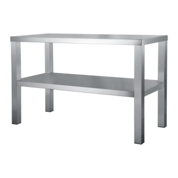 Etagere - 2 Niveau - H 65 x B 140 x D 30 CM - RVS - Demontabel - G-Line