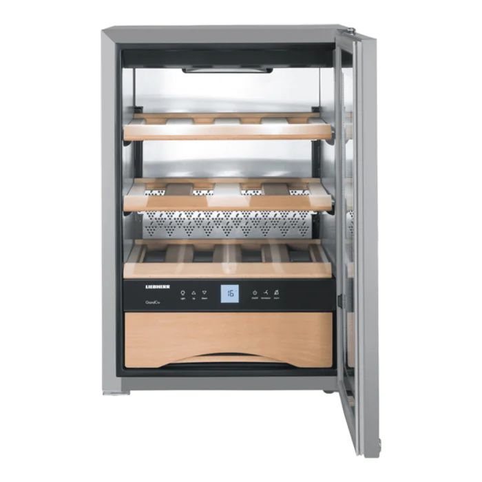 Wijnklimaatkast - Glazen Deur - 48 L - RVS - 230V - GrandCru - Liebherr WKes653-26 €1,474.78 Wijnklimaatkasten