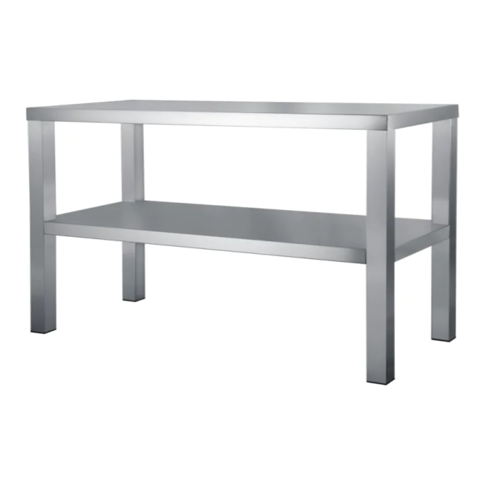 Etagere - 2 Niveau - H 65 x B 160 x D 30 CM - RVS - Demontabel - G-Line GL-155929 €159.00 RVS etagere