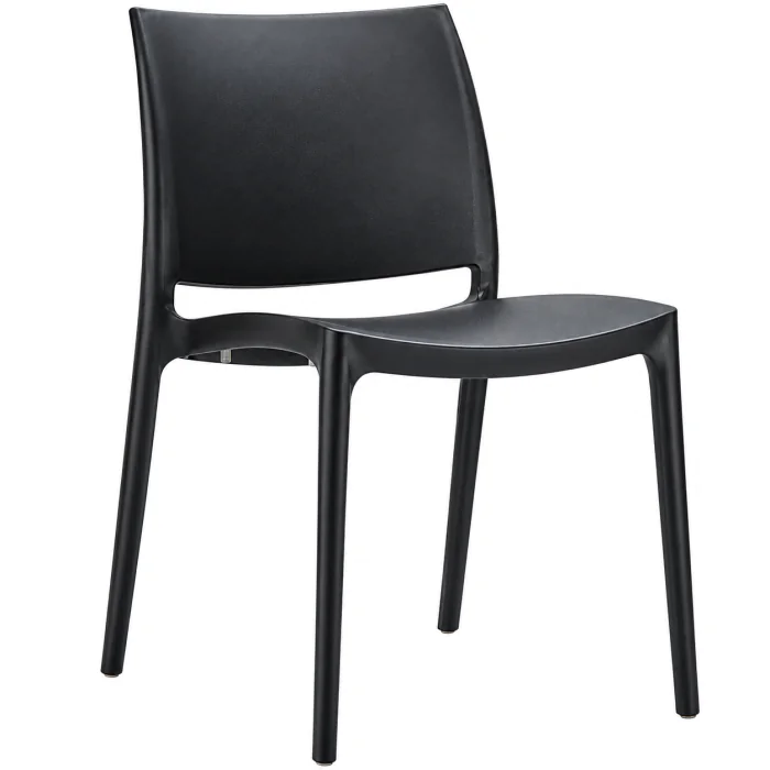 Terrasstoel Maya - Kunststof - Stapelbaar - Zwart - G-Line GL-153766 €34.00 Terrasstoelen
