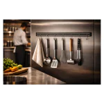 Messenmagneet - 6 Haken - Zwart - Polypropyleen - L 62.5 CM - G-Line 77309 €10.95 Messen magneten