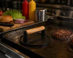 Burger Smasher - Rond - Houten handvat - Gietijzer - Ø 17 Cm - G-Line HW-149207 €9.00 Klein kookgerei