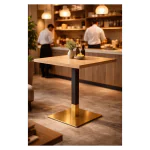 Onderstel - Vierkant - Goud - H 72 CM - G-Line HW-138586 €89.95 Horeca tafelonderstellen