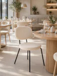Stoel Rondo - Crème - Teddy - G-Line HW-139670 €49.95 Metaal stoelen