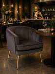 Fauteuil Relax - Antraciet - Velvet - B 75 CM - G-Line HW-140227 €179.00 Stoffen stoelen
