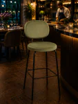 Barkruk Rondo - Lichtgroen - Velvet - G-Line HW-139682 €59.95 Horeca barkrukken