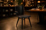 Stoel Café Noir - Armleuning - Zwart - G-Line HW-146840 €59.95 Metaal stoelen