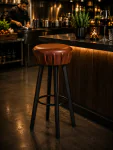 Barkruk 204G - Bruin - Kunstleer - G-Line HW-20327 €59.00 Horeca barkrukken