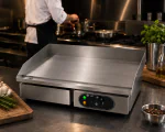 Bakplaat - Elektrisch - Glad - Tafelmodel - RVS - 230V - G-Line HW-147702 €99.00 Bakplaat elektrisch