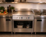 Bakplaat - Elektrisch - Glad - Chroom - B 40 CM - G-Line HW-080368 €999.00 Bakplaat elektrisch
