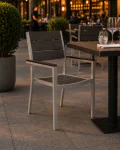Terrasstoel Forest - Stapelbaar - Armleuning - Houtlook - G-Line 75449 €49.95 Terrasstoelen