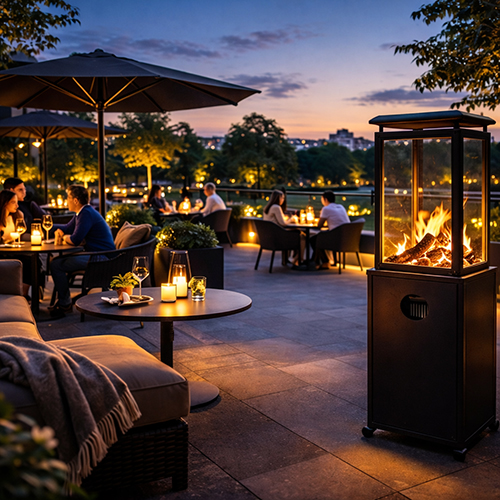 Terras verwarmers