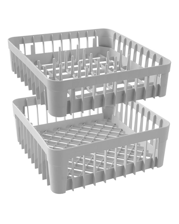 Vaatwaskorf voor glazen - Polypropyleen - H 15 X 40 X 40 CM - Hendi - 871331