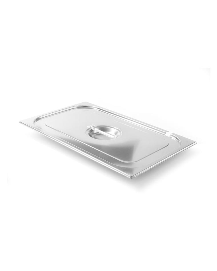 Gastronormdeksel - 1/2 GN - RVS - Lepeluitsparing - Kitchen Line - Hendi - 806937