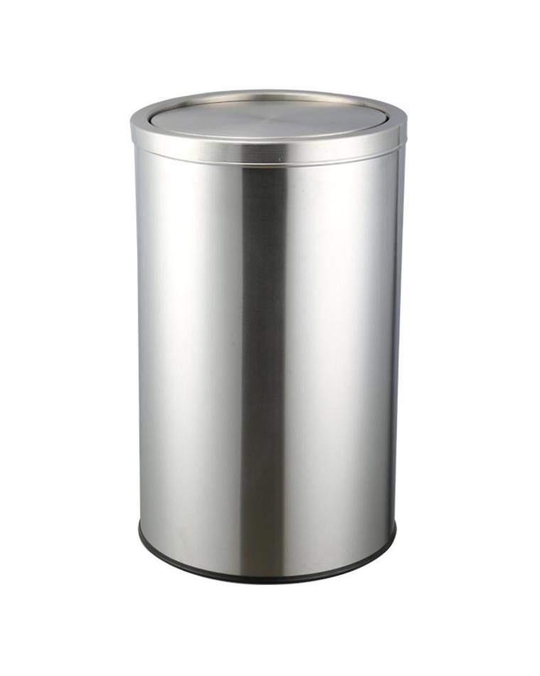 Afvalemmer - 50 Liter - Swingdeksel - RVS - Promoline