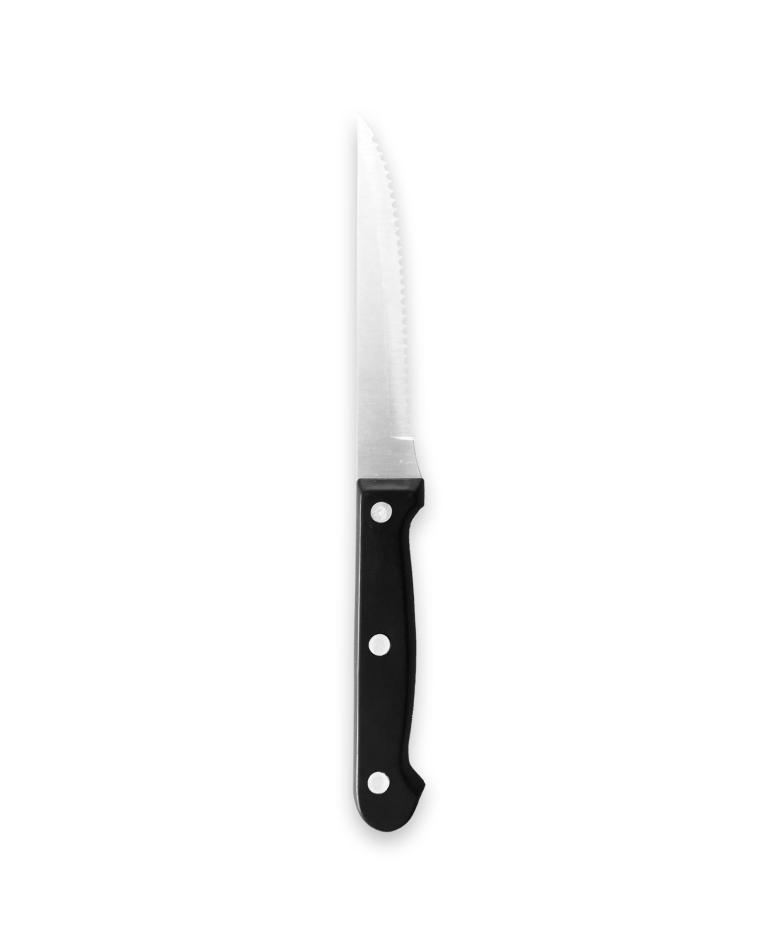 Steakmes - 22 CM - Zwart Heft - Promoline