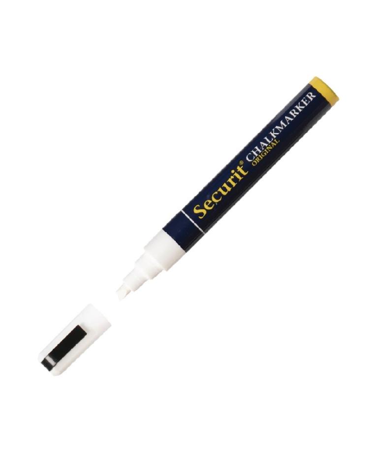 Krijtstift - Wit - H 14.5 x 2.2 x 1.8 CM - Securit - P520