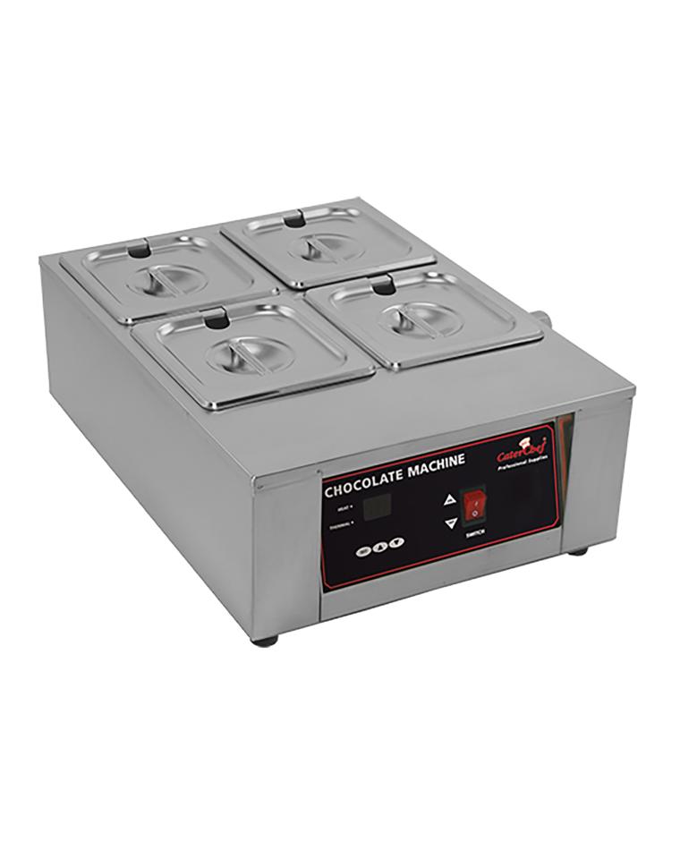 Chocolade Warmer - H 17.8 x 35.9 x 48.9 CM - 8 KG - 220 - 240 V - 1000 W - RVS - +20°C	Tot 90°C - Caterchef