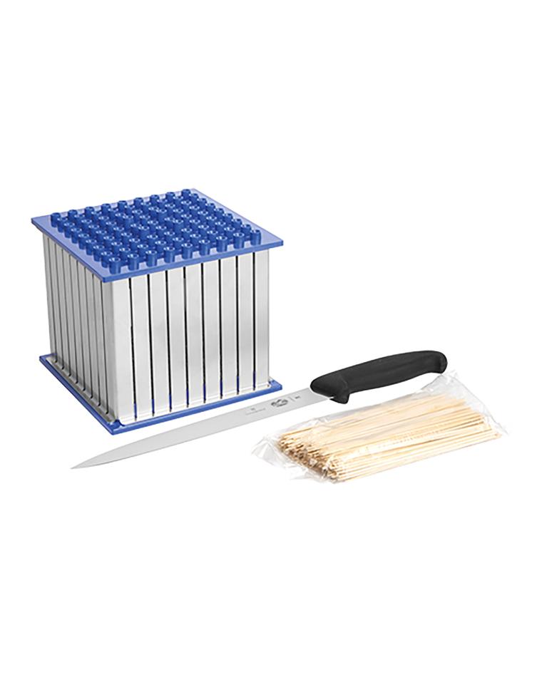 Sateh-Rijgsnijder - H 23 x 23 x 23 CM - 2 KG - RVS - 829001