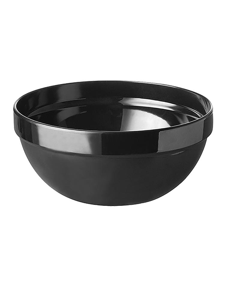Serveerschaal - H 4.5 CM - 0.07 KG - Ø10 CM - Melamine - Zwart - 0.15 Liter - 060110
