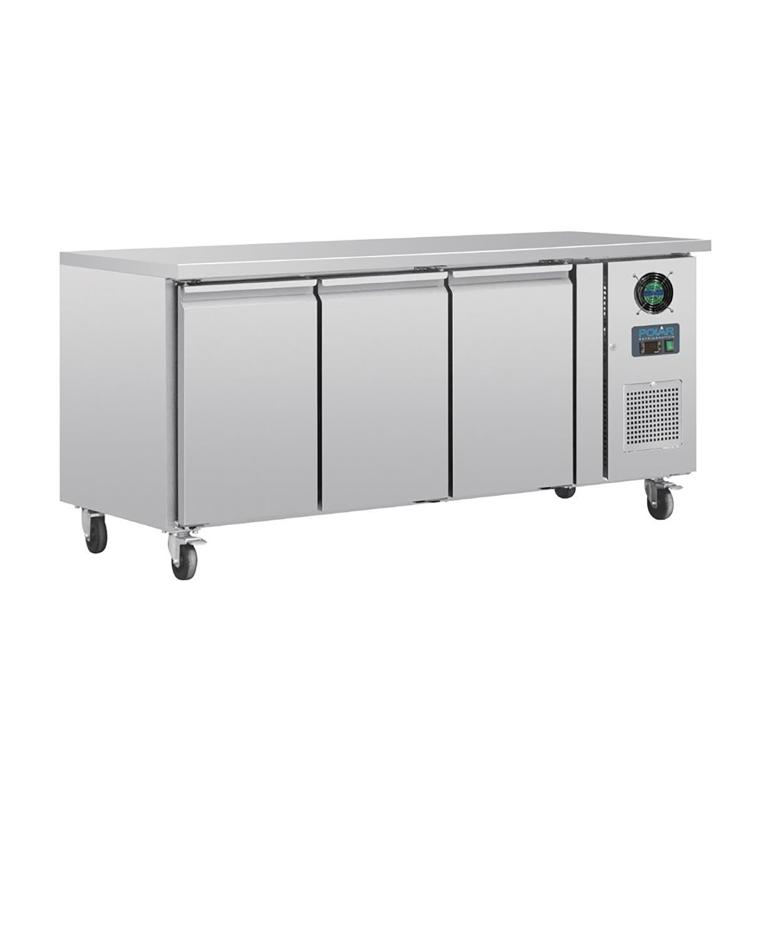 Vrieswerkbank - 417 Liter - 3 deurs - H 86 x 179.5 x 70 CM - 230 V - Polar - G600