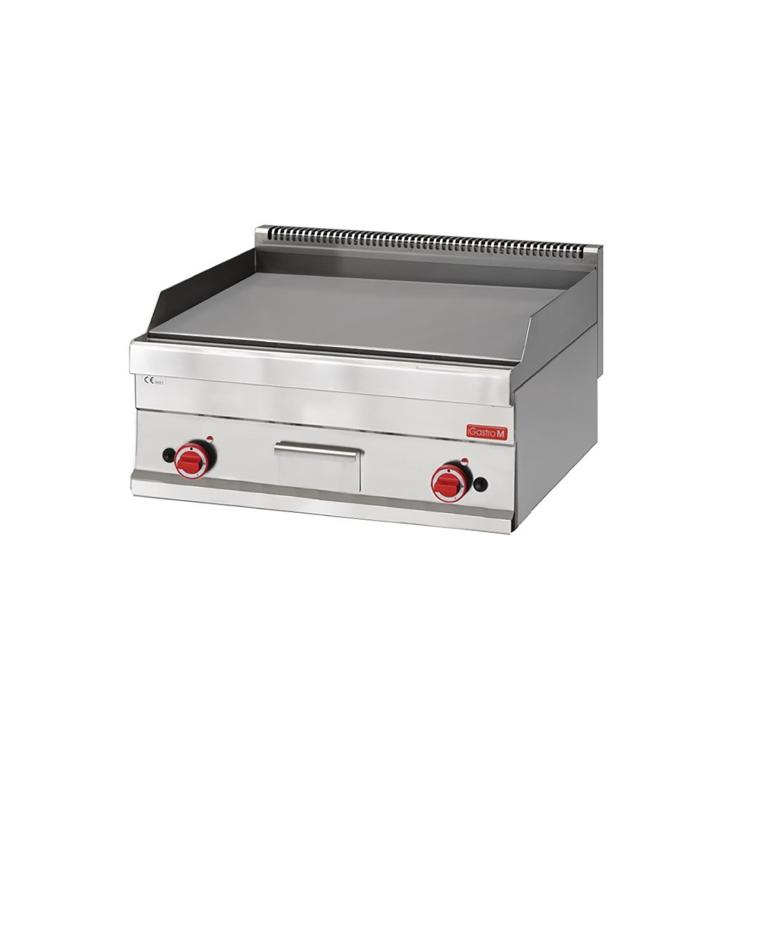 Bakplaat - 650 Line - Gas - Chroom - H 28 x 70 x 65 CM - 11.4 kW - RVS - Gastro M - GN060