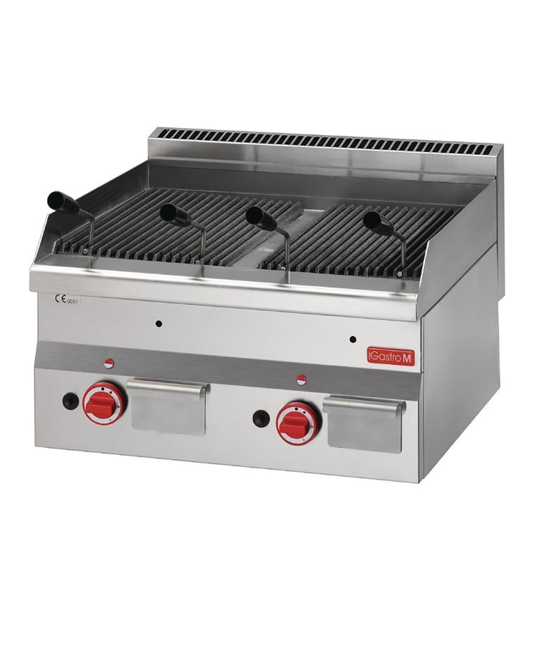 Lavagrill - 600 Line - Gas - H 28 x 60 x 60 CM - 11 kW - RVS - Gastro M - GN028