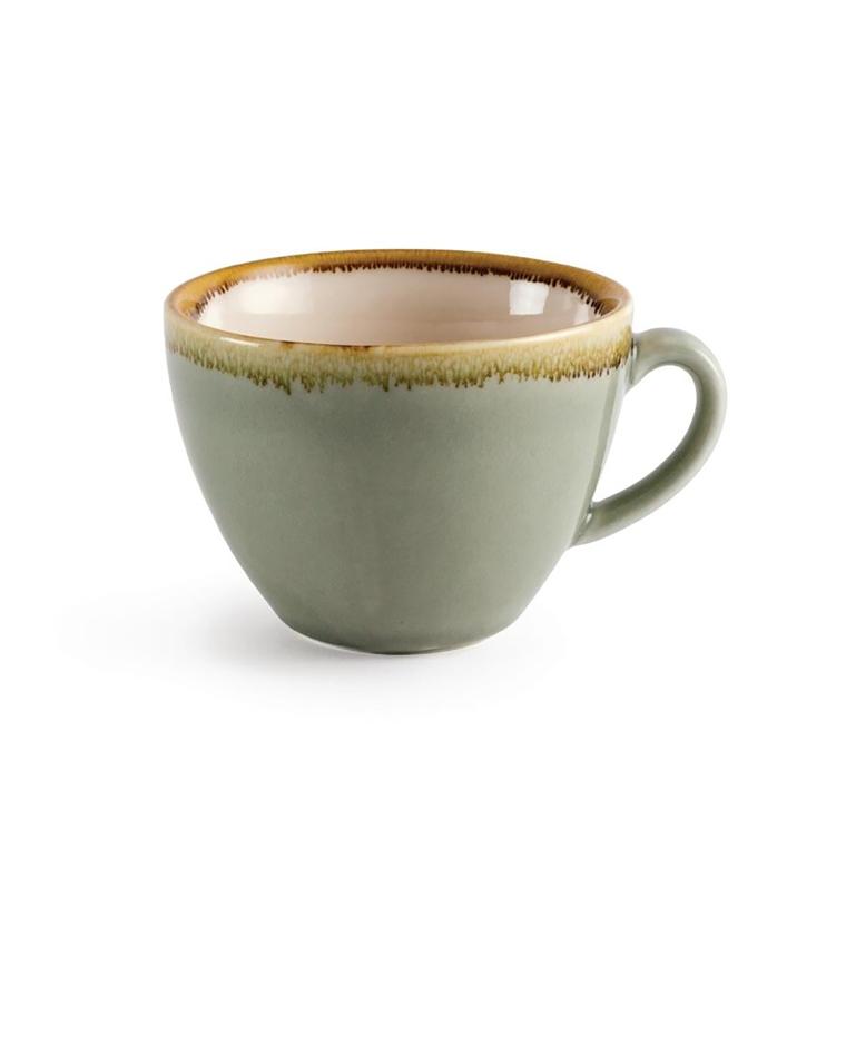 Espressokop - 22.8 CL - 6 stuks - Groen - Ø 9.3 x H 6.8 CM - Porselein - Olympia - GP478