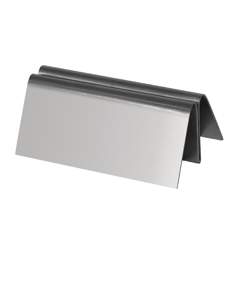 Menukaarthouder - H 3 x 8 x 5 CM - RVS - Olympia - DM221