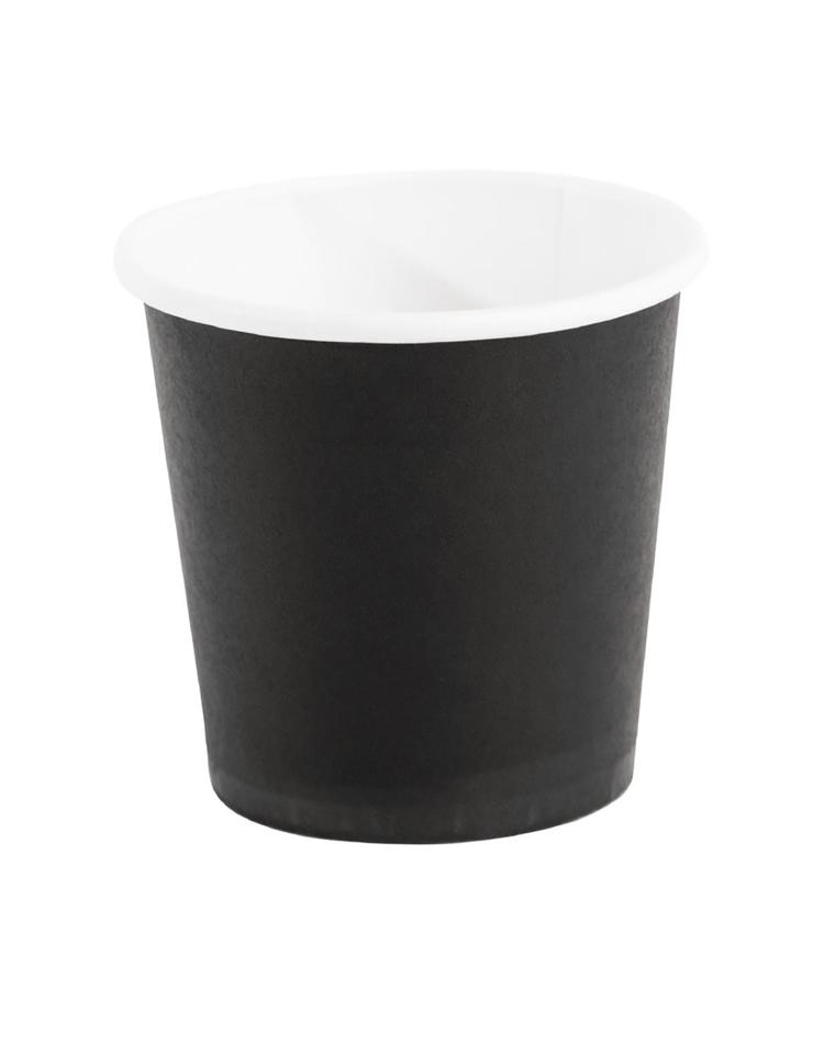 Wegwerp espressobekers - 12 CL - 1000 stuks - Zwart - Ø 6.2 x H 6 CM - Karton - Fiesta - GF018