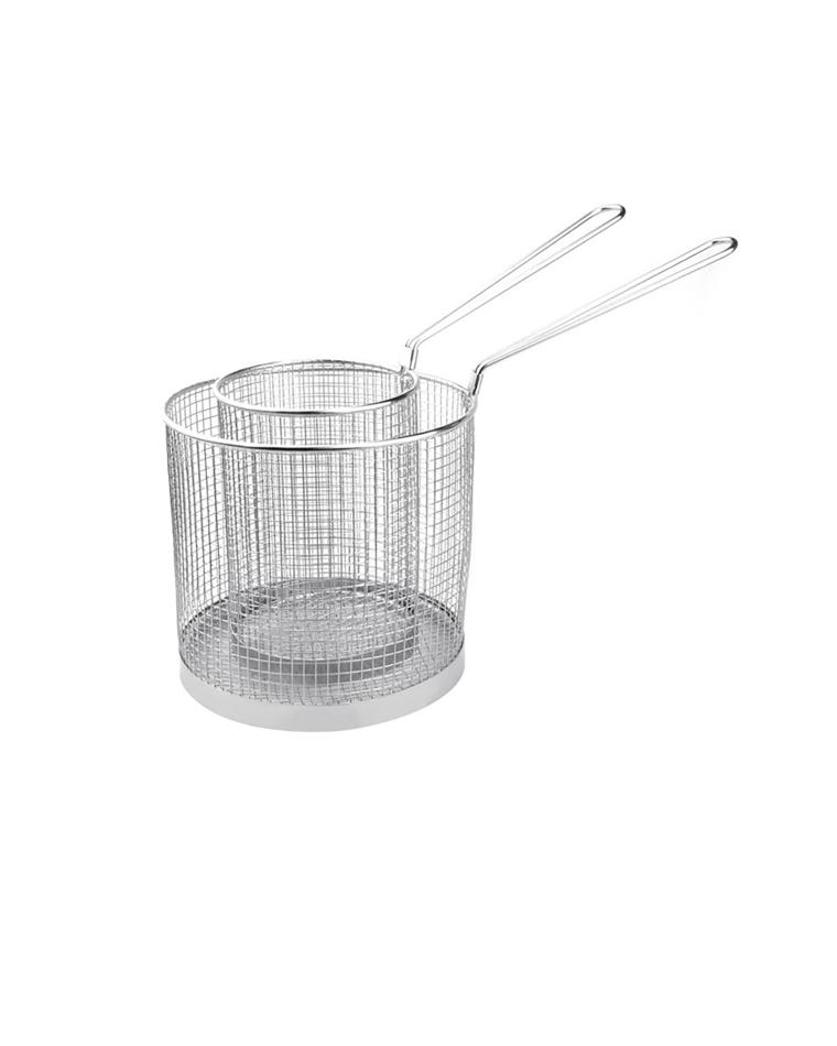 Pastamand - Zwart - Ø 18 x H 25 CM - RVS - Vogue - CS735