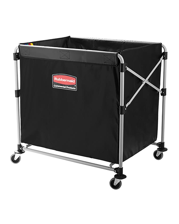Linnenzakwagen - H 83.9 x 88.9 x 61.3 CM - 7.8 KG - Gepoedercoat Staal - Grijs - 300 Liter - Rubbermaid - RM9241