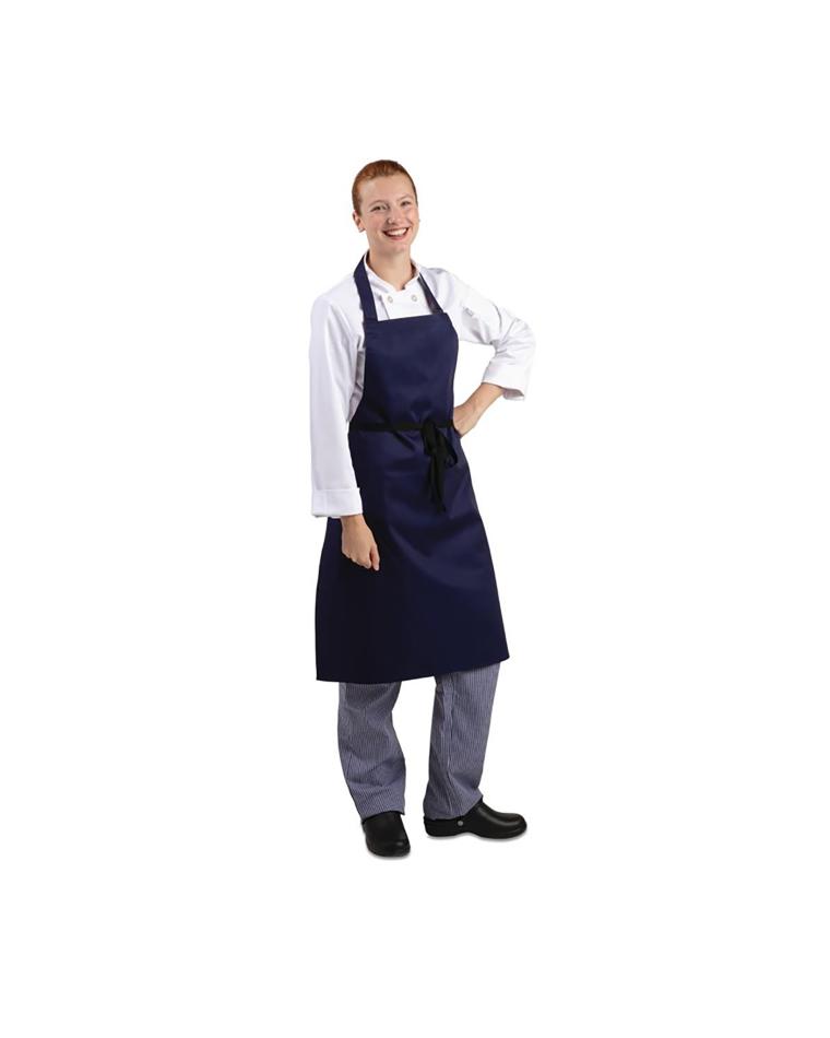 Halterschort - Unisex - Donkerblauw - 71.1 x 96.5 CM - Polyester/Katoen - Whites Chefs Clothing - A543