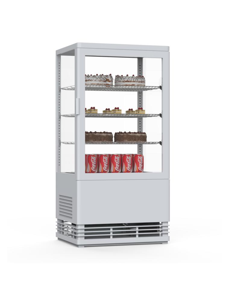 Koelvitrine - 70 Liter - Wit - LED - Promoline