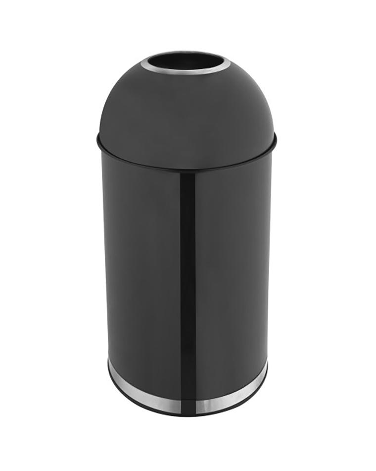 Afvalbak - 50 Liter - RVS - Mat Zwart - Promoline