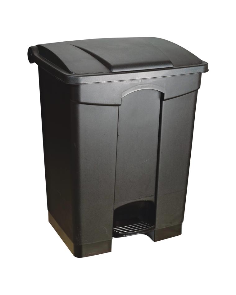 Afvalcontainer - 68 Liter - Zwart - Kunststof - Promoline