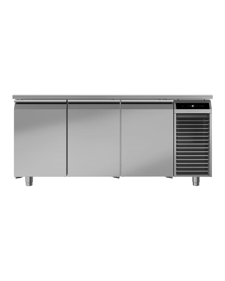 Vrieswerkbank - 273 Liter - 3 deuren - RVS werkblad - Liebherr - FFTSvg 7531-40/T01