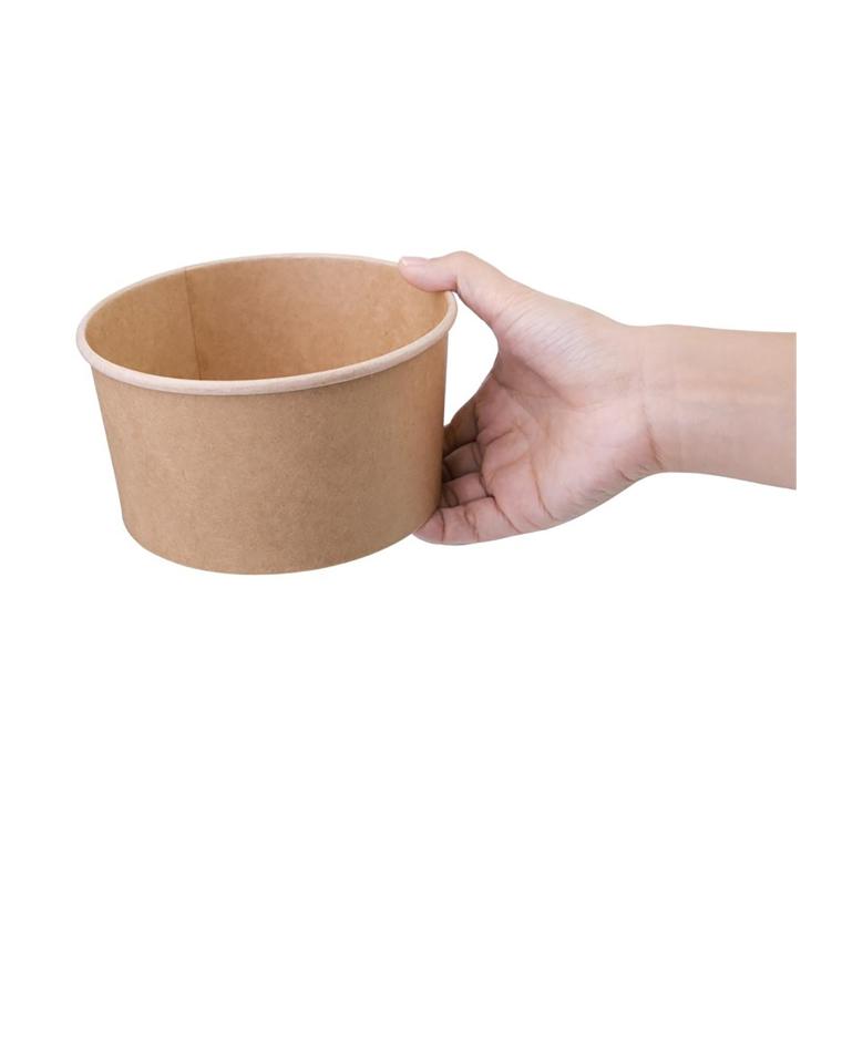 Wegwerp Saladeschaal - 300 stuks - H 8.05 CM - Papier - Fiesta Green - FB198