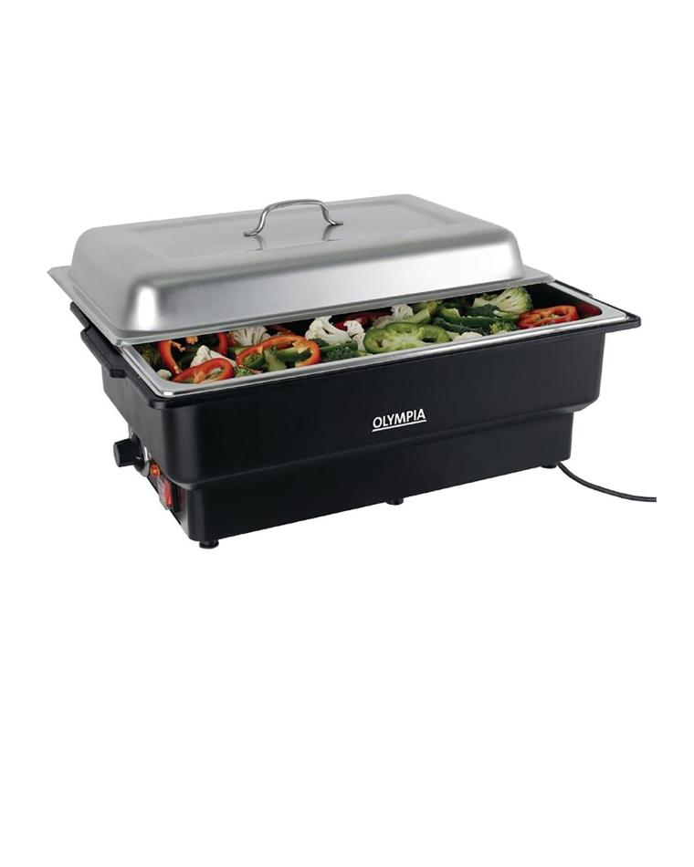 Chafing dish - 13.5 Liter - H 36.2 x 63.8 x 34.7 CM - 230 V - RVS - Olympia - CM266