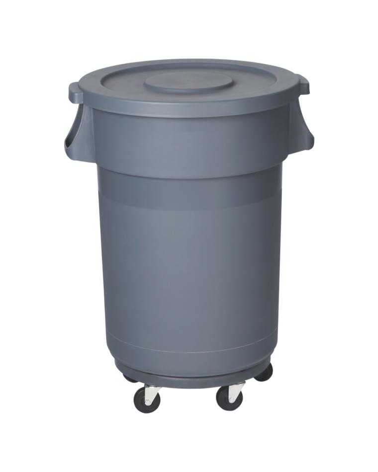 Wielbasis - T.B.V. Afvalcontainer 80 Liter - Losse Deksel - Promoline