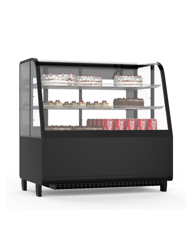 Koelvitrine - Tafelmodel - 100 Liter - Zwart - Promoline