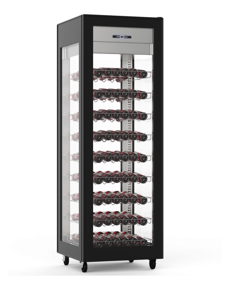 Gekoelde Wijnkast - 400 L - Zwart - Promoline