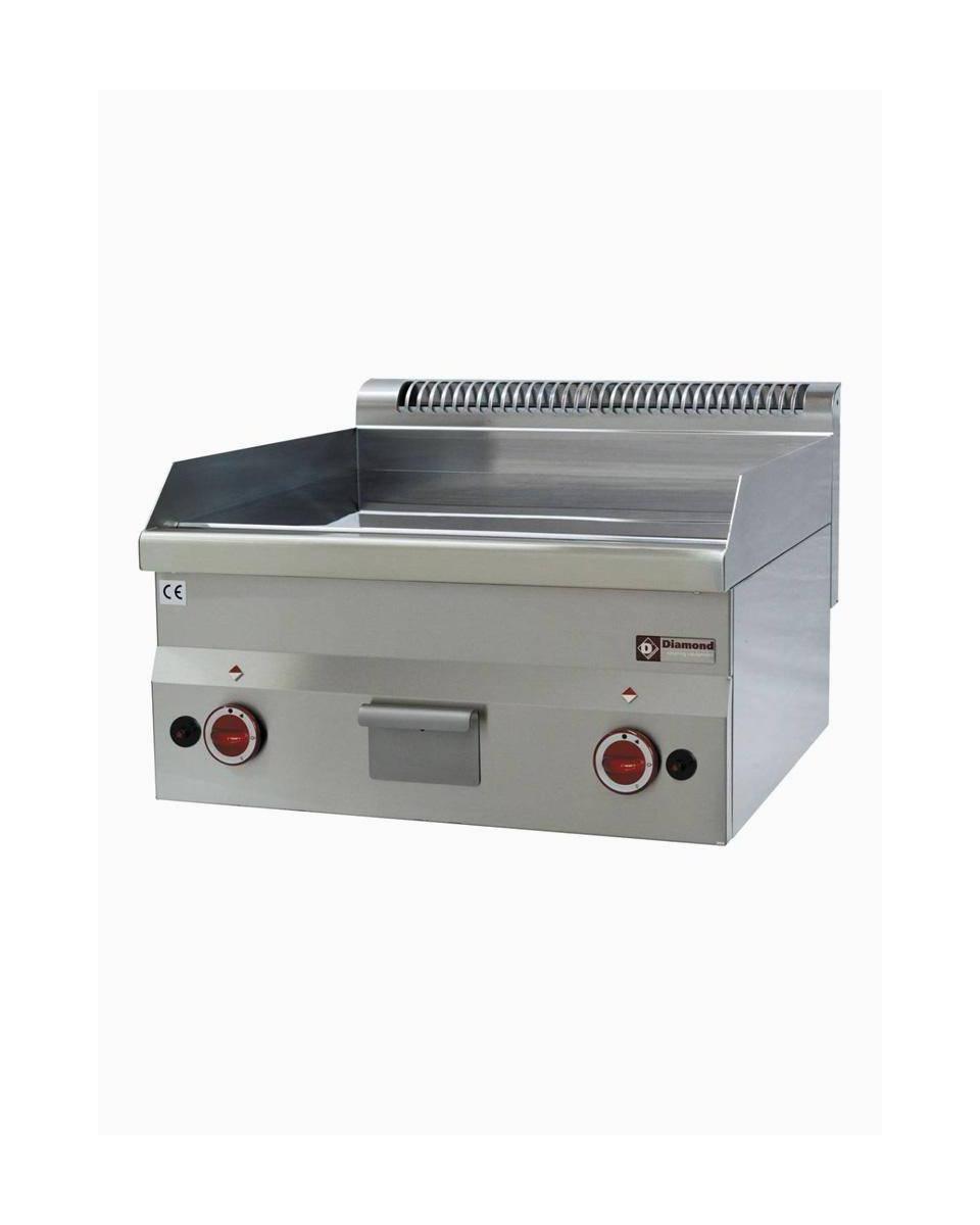 Bakplaat - Gas - Glad - Chroom - 60 CM - Diamond - G60/PLCD6T
