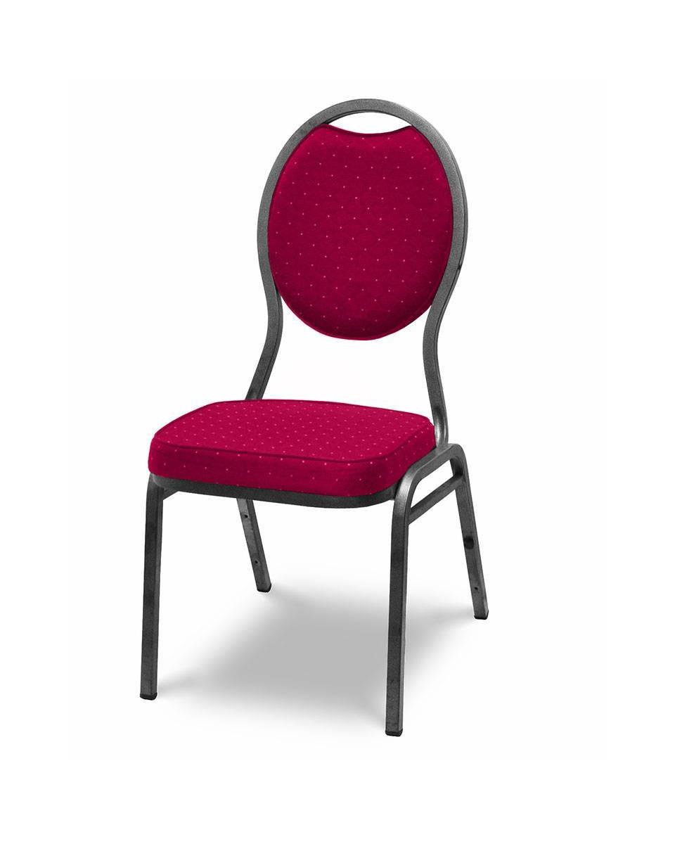 Stackchair / Stapelstoel - Havana Rood - Hamerslag - Promoline